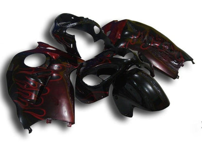 Fairings For Suzuki - GSXR1300 Hayabusa 1996-2007 Redish Flame