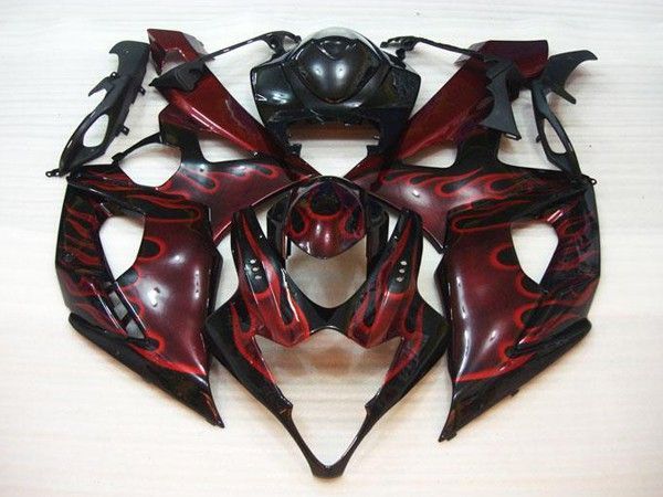 Fairings For Suzuki - GSXR1000 K5 05-06 Red Flame