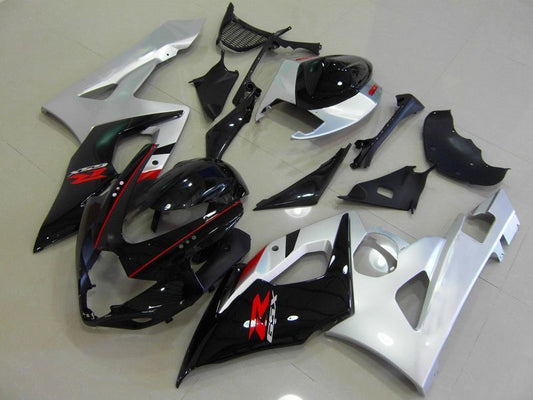 Fairings For Suzuki - GSXR1000 K5 05-06 Black & Silver 