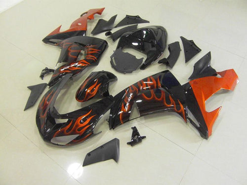 Fairings For Kawasaki ZX-10R, 2006-2007 - Orange Flame