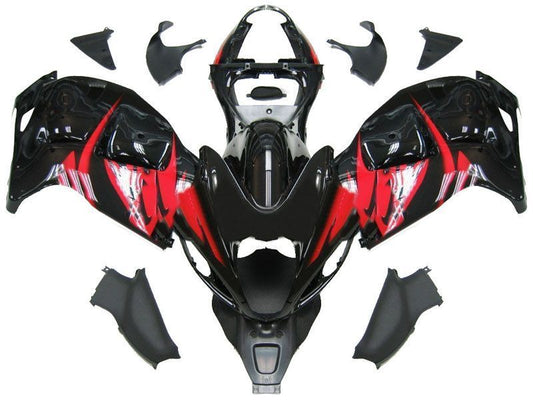 Fairings For Suzuki GSX1300R Hayabusa Black and Red Hayabusa  (1996-2007)