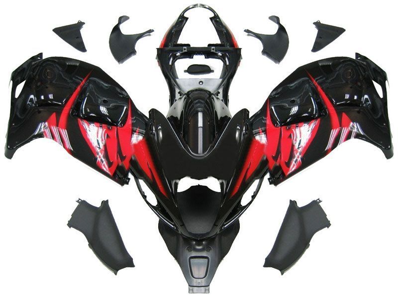 Fairings For Suzuki GSX1300R Hayabusa Black and Red Hayabusa  (1996-2007)
