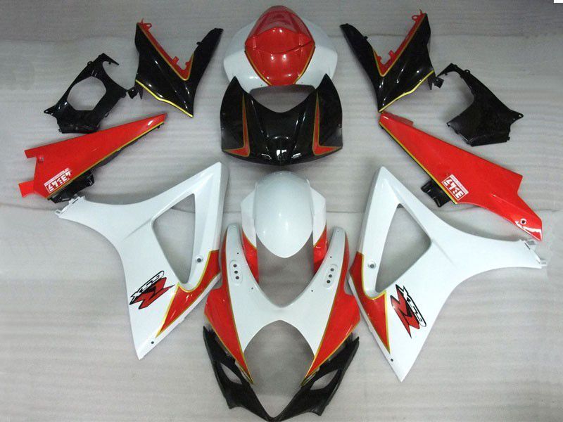 Fairings For Suzuki - GSXR1000 K7 07-08 White Red