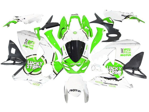 Fairings For Suzuki GSXR 1000 White & Green (2009-2016)