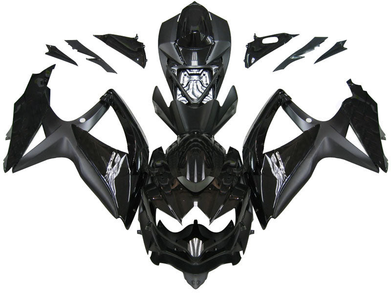 Fairings For Suzuki GSXR 600 750 All Black Suzuki (2008-2009-2010)