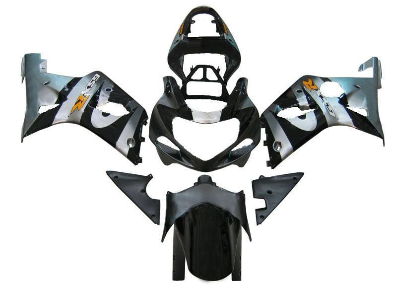 Fairings For Suzuki GSXR 1000 Silver & Black (2000-2002)
