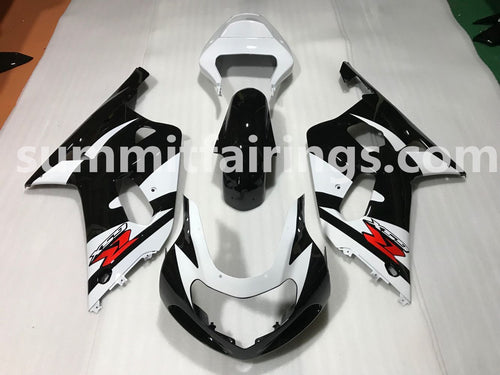 Fairings For Suzuki GSXR 600 Black & White GSXR  (2001-2003)