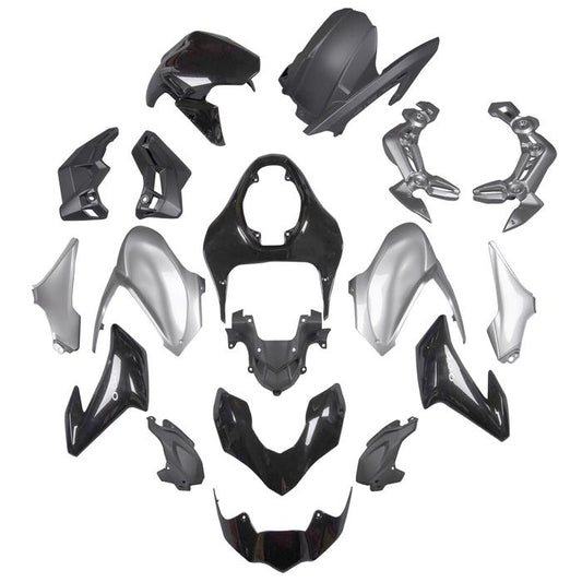 Fairing Fit for Kawasaki Z900 2017-2019 Silver Black