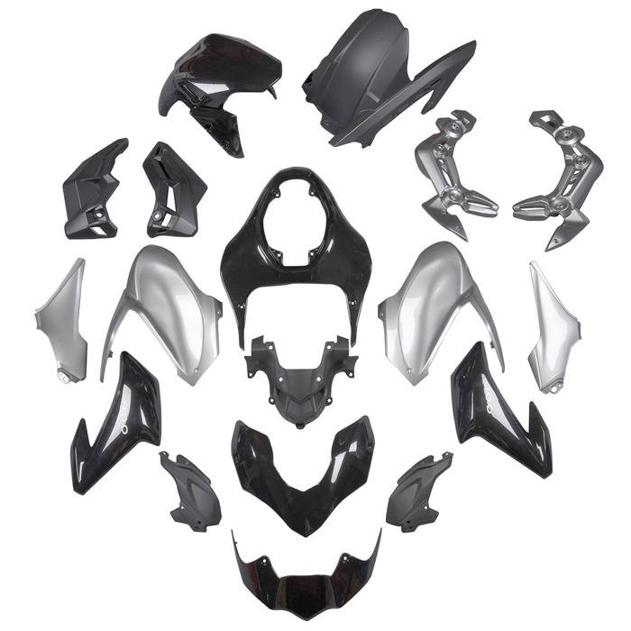 Fairing Fit for Kawasaki Z900 2017-2019 Silver Black