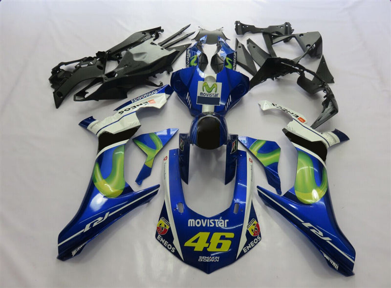 Fairing Kit For 2015-2017 Yamaha YZF R1 Blue Movistar