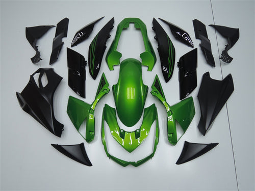 Fairings For 2010-2013 Kawasaki Z1000 Green/Black